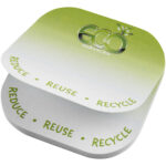 Sticky-Mate® square-shaped recycled sticky notes with rounded corners – White extra view
