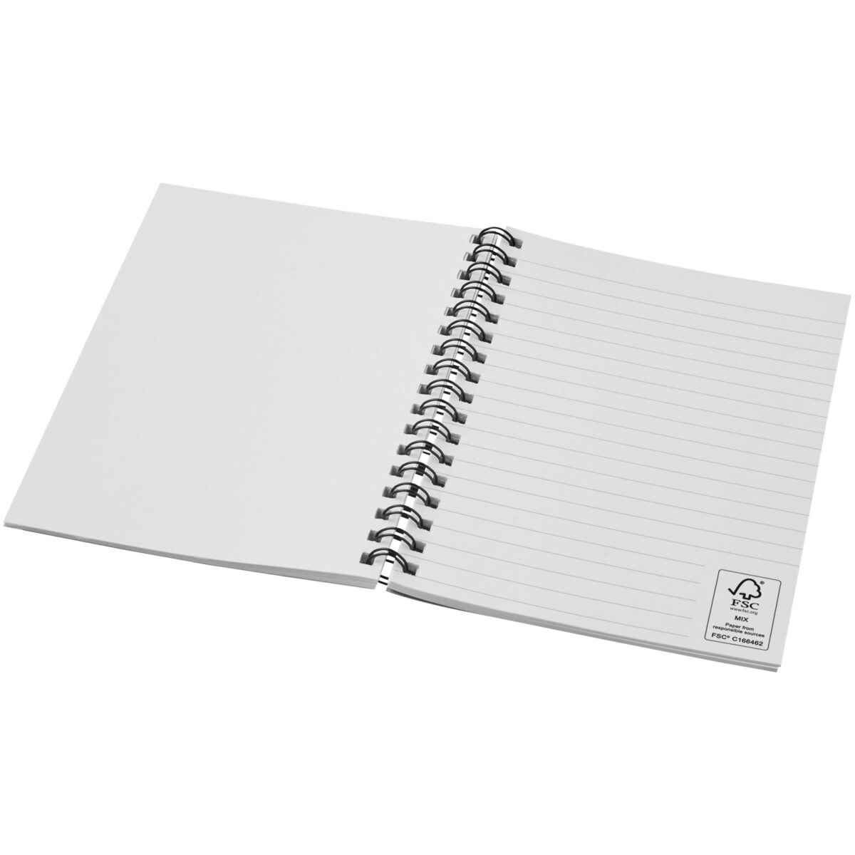 Desk-Mate® A6 colour spiral notebook – Ivory white extra view