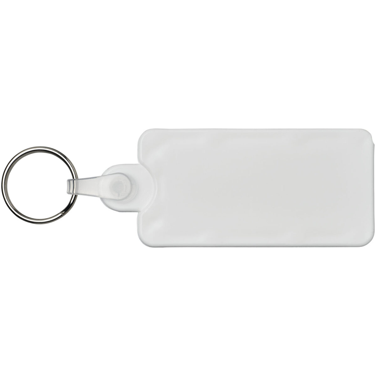Kym recycled tyre tread check keychain – White back view