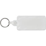 Kym recycled tyre tread check keychain – White back view