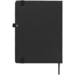 Rivista large notebook – Solid black back view