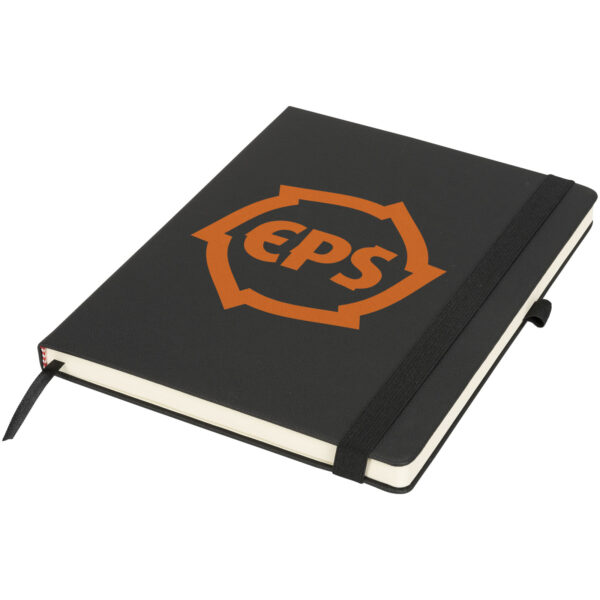 Rivista large notebook – Solid black with logo