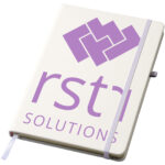 Polar A5 notebook with lined pages – White with logo