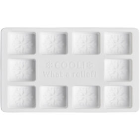 Chill customisable ice cube tray – White front view