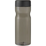 H2O Active® Eco Base 650 ml screw cap water bottle – Charcoal front view