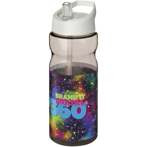 H2O Active® Base Tritan™ 650 ml spout lid sport bottle – Charcoal with logo