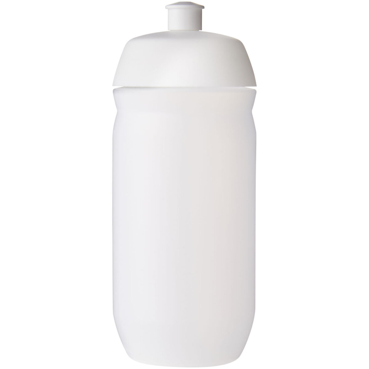 HydroFlex™ Clear 500 ml squeezy sport bottle – White front view