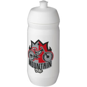 HydroFlex™ 500 ml squeezy sport bottle – White with logo