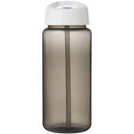 H2O Active® Octave Tritan™ 600 ml spout lid sport bottle – Charcoal front view