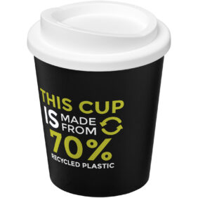Americano® Espresso Eco 250 ml recycled tumbler – Solid black with logo