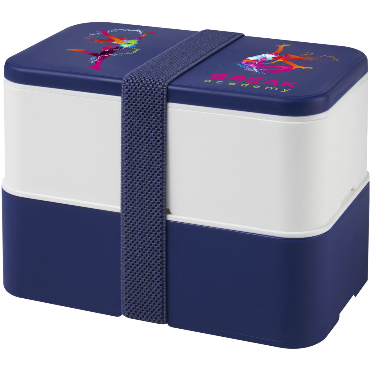 MIYO double layer lunch box – Blue with logo