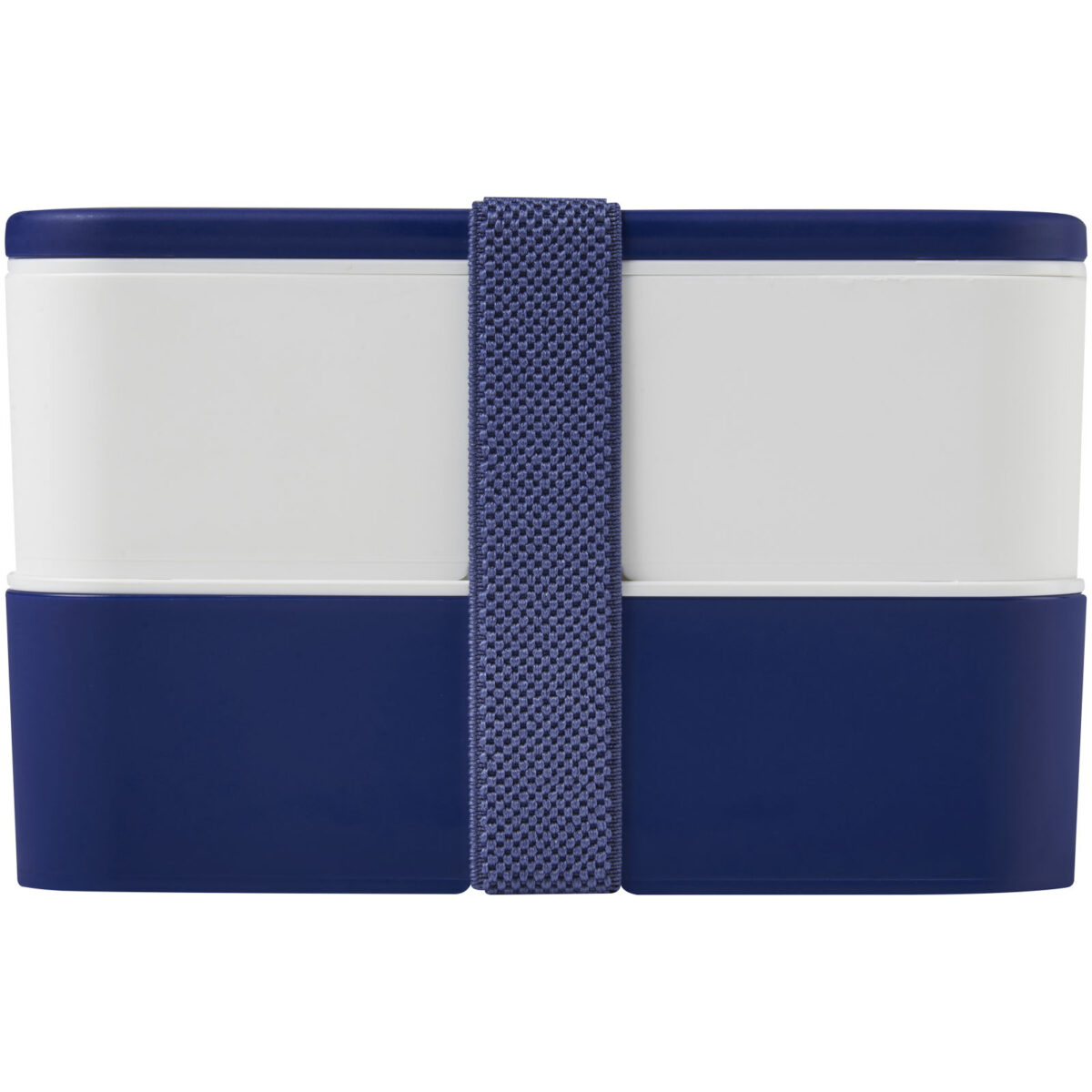 MIYO double layer lunch box – Blue front view