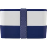 MIYO double layer lunch box – Blue front view