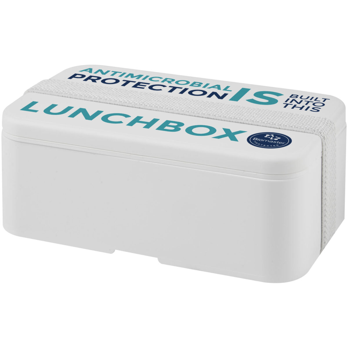 MIYO Pure single layer lunch box – White with logo