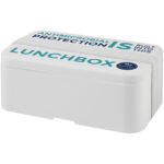 MIYO Pure single layer lunch box – White with logo