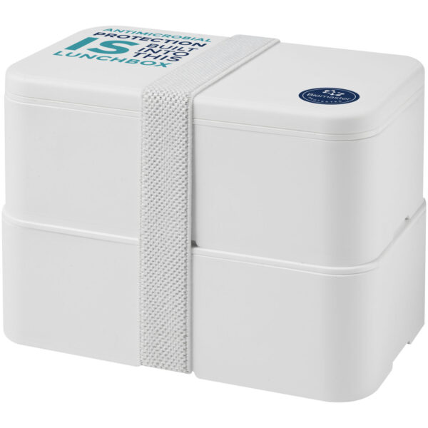 MIYO Pure double layer lunch box – White with logo