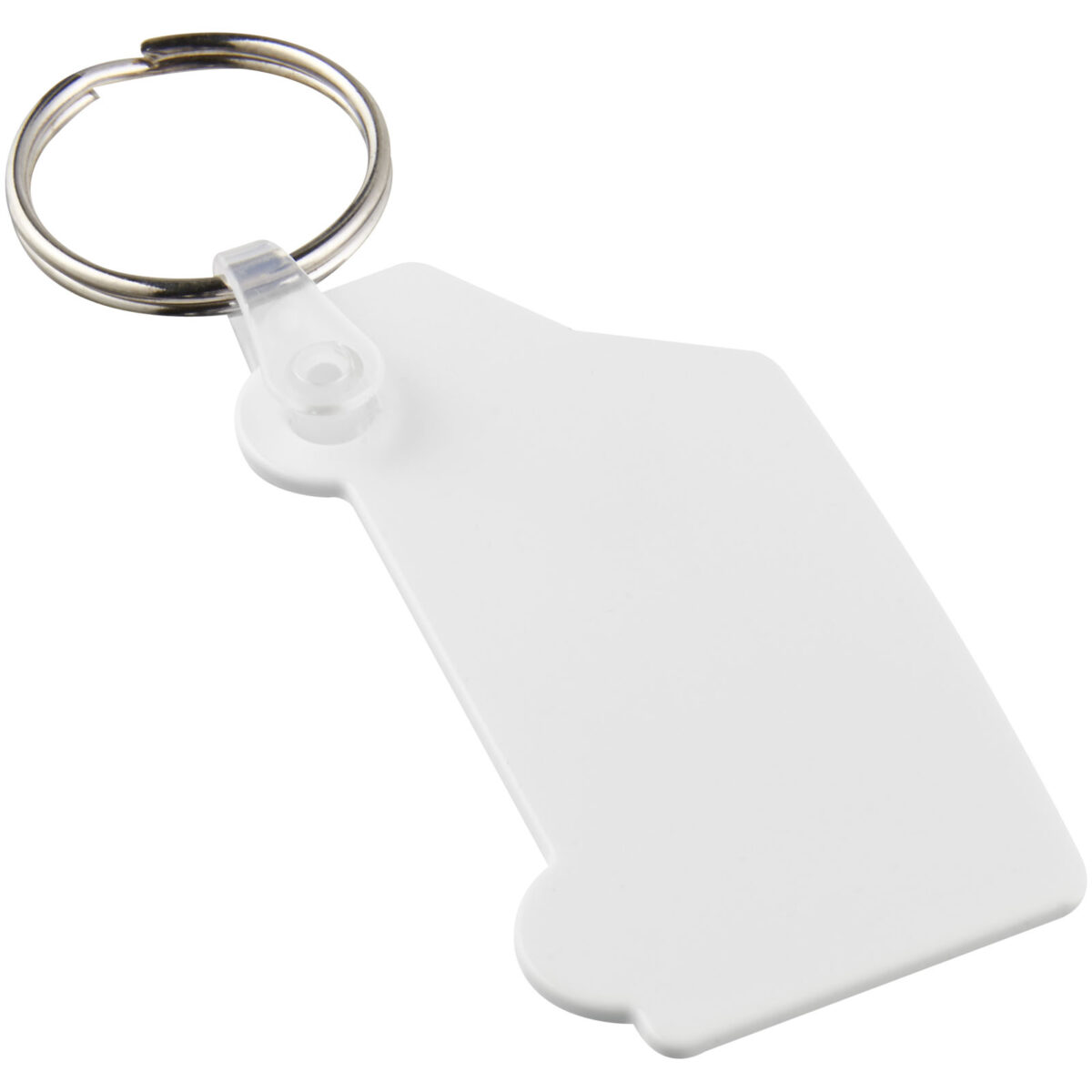 Tait van-shaped recycled keychain – White with logo