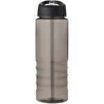 H2O Active® Eco Treble 750 ml spout lid sport bottle – Charcoal front view