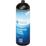 H2O Active® Eco Vibe 850 ml dome lid sport bottle – Charcoal with logo