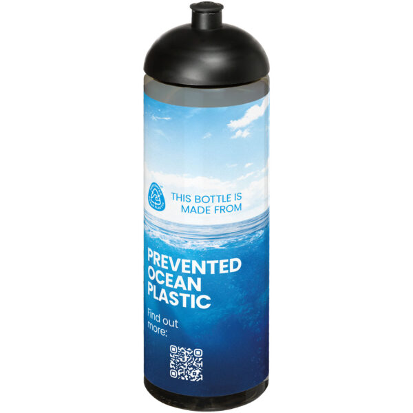 H2O Active® Eco Vibe 850 ml dome lid sport bottle – Charcoal with logo
