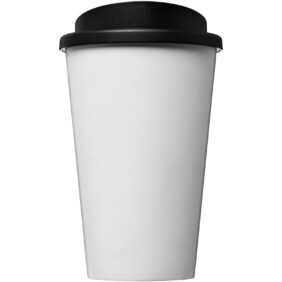 Brite-Americano® Recycled 350 ml insulated tumbler – White front view