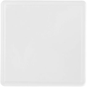 Ellison square plastic coaster with paper insert – Transparent clear front view