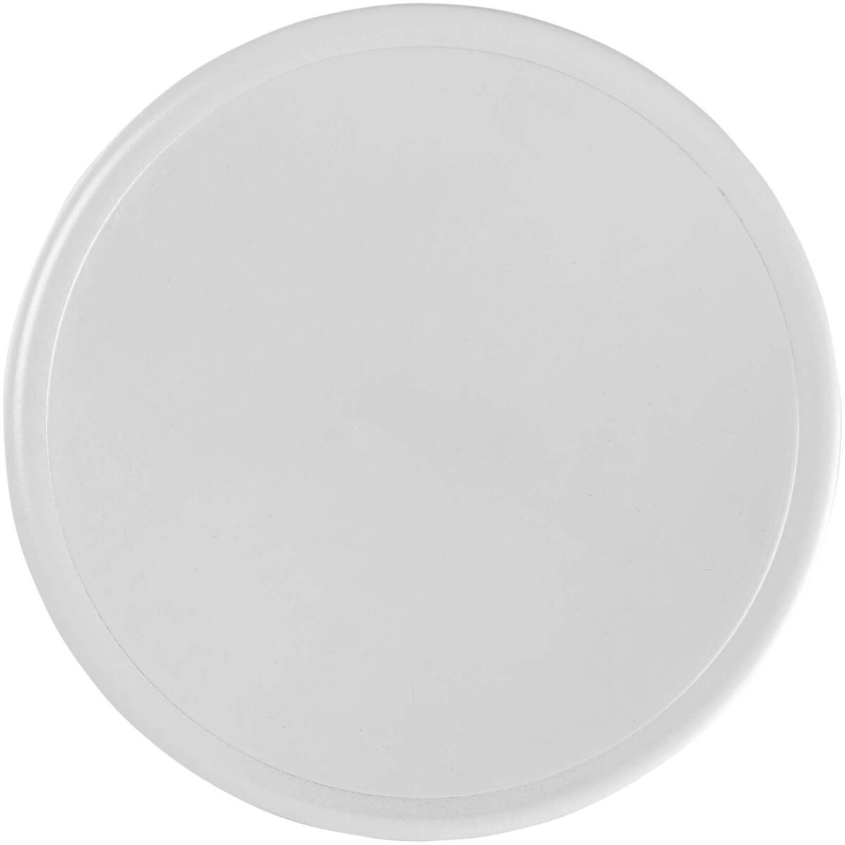 Ellison round plastic coaster with paper insert – Transparent clear front view