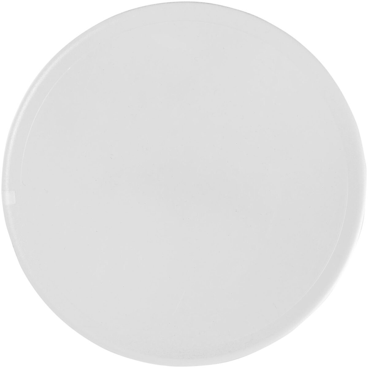 Renzo round plastic coaster – Transparent clear front view