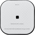 Brite-Mat® square coaster – Solid black back view