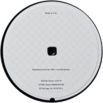 Brite-Mat® round coaster – Solid black back view