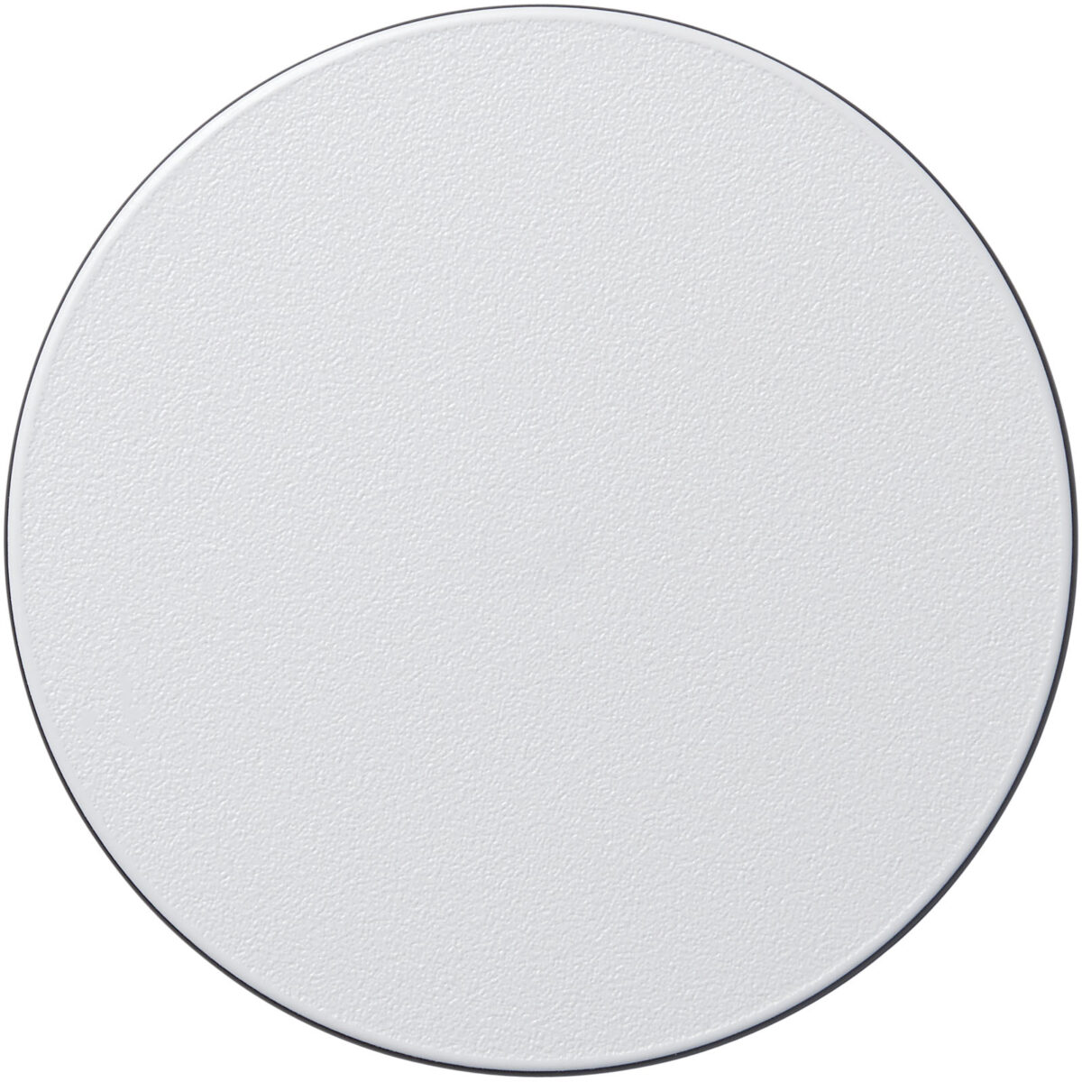 Brite-Mat® round coaster – Solid black front view
