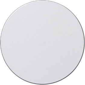 Brite-Mat® round coaster – Solid black front view