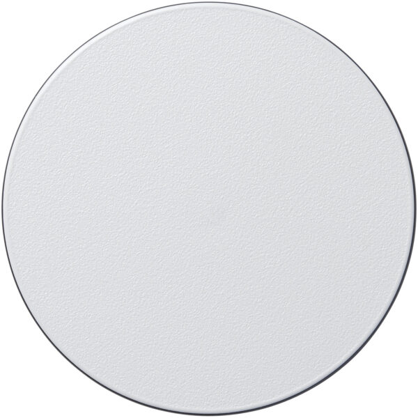 Brite-Mat® round coaster – Solid black front view