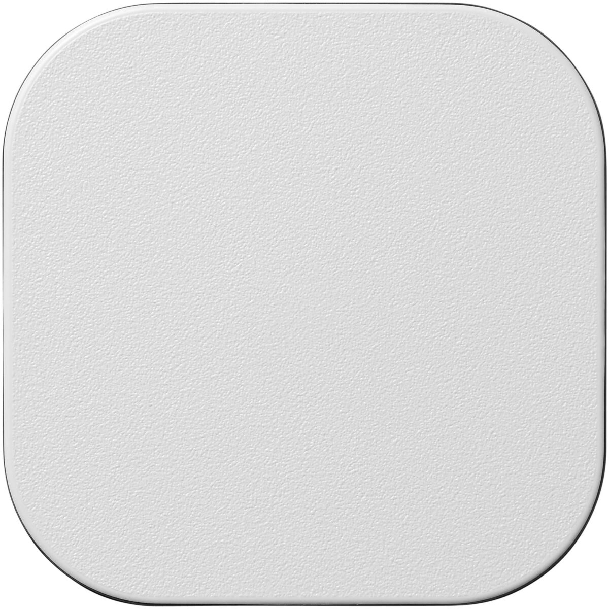 Brite-Mat® square coaster with tyre material – Solid black front view