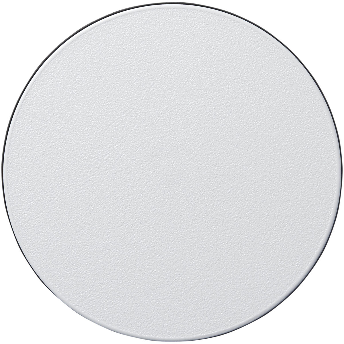 Brite-Mat® round coaster with tyre material – Solid black front view