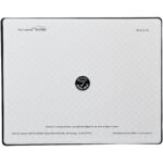 Brite-Mat® rectangular mouse mat – Solid black back view