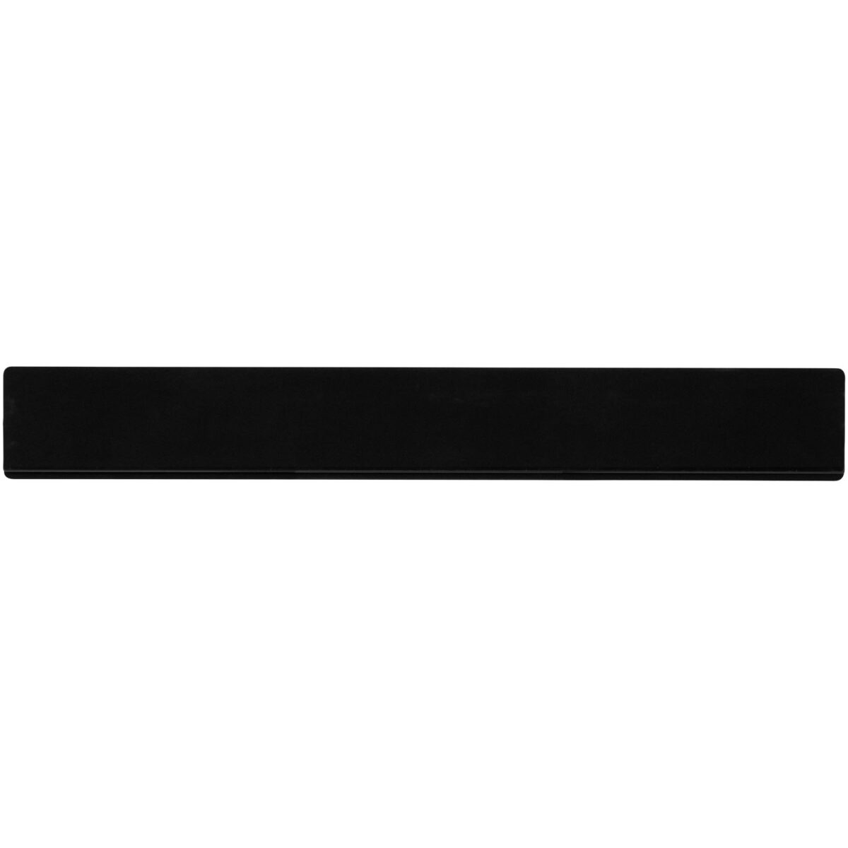Terran 30 cm ruler from 100% recycled plastic – Solid black back view