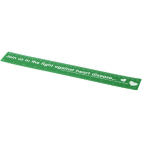 Rothko 30 cm plastic ruler – Green with logo