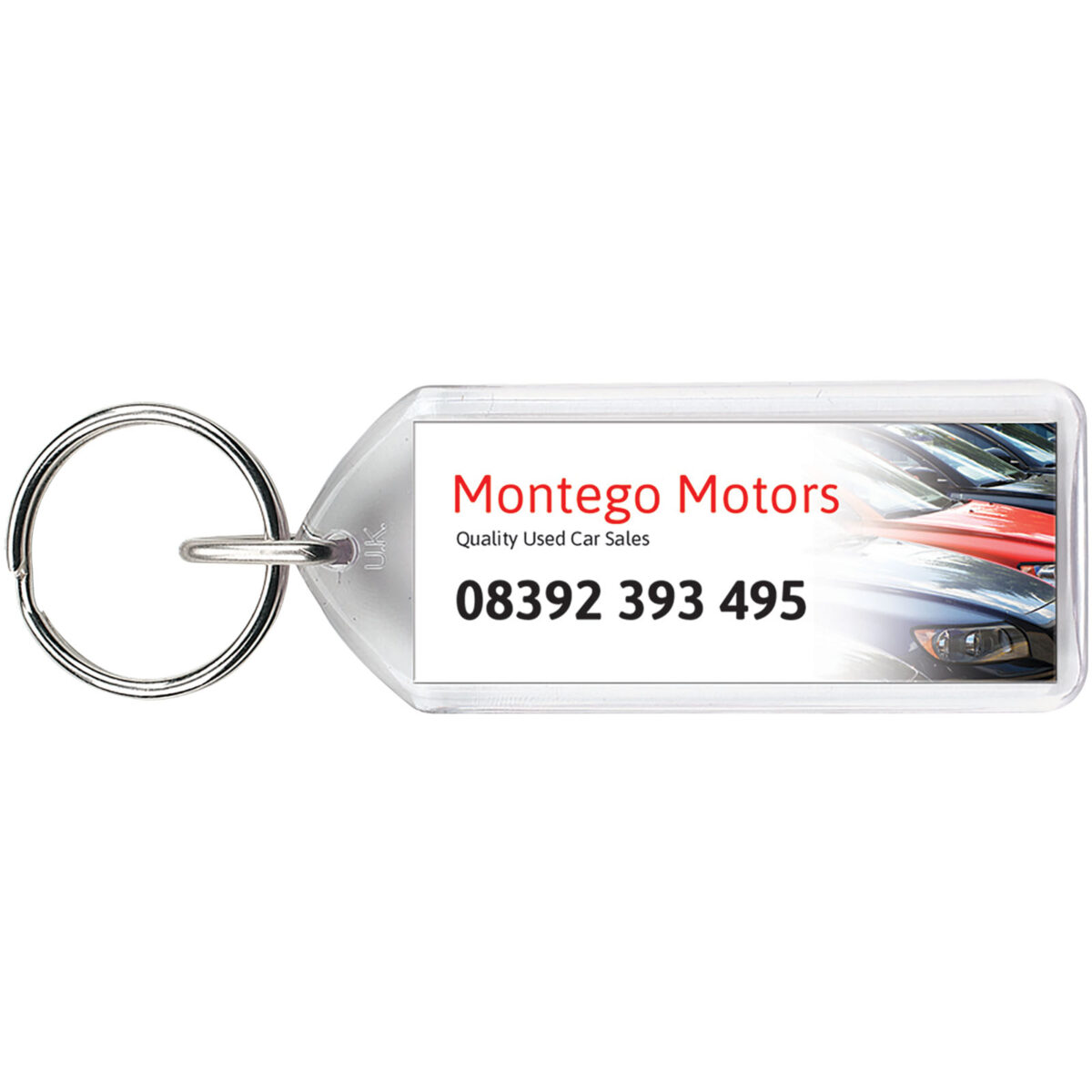 Stein F1 reopenable keychain – Transparent clear extra view