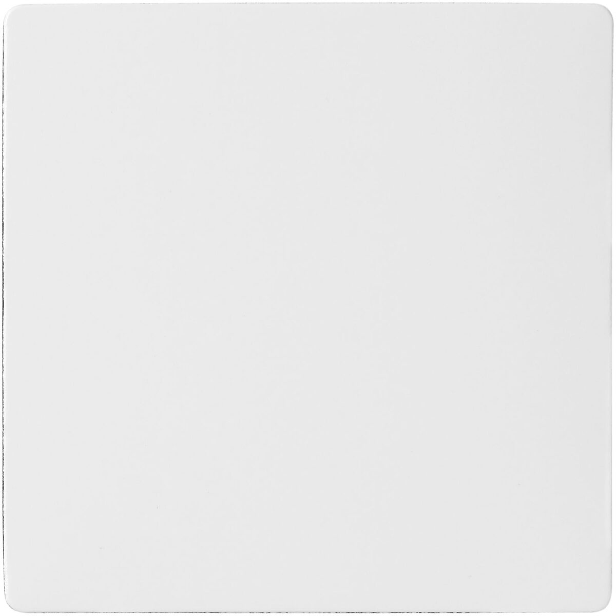 Q-Mat® square coaster – Solid black front view
