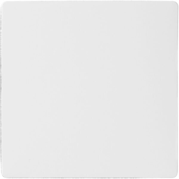 Q-Mat® square coaster – Solid black front view