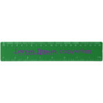 Rothko 20 cm plastic ruler – Green with logo