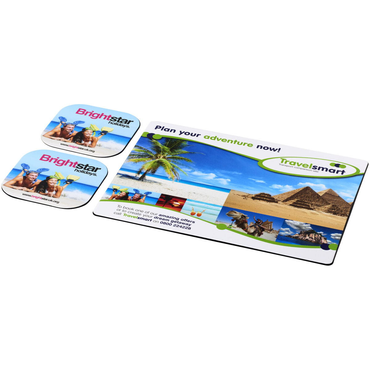 Brite-Mat® mouse mat and coaster set combo 3 – Solid black extra view