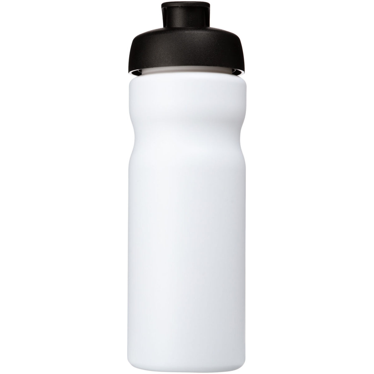 Baseline® Plus 650 ml flip lid sport bottle – White front view