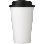 Brite-Americano® 350 ml tumbler with spill-proof lid – White front view