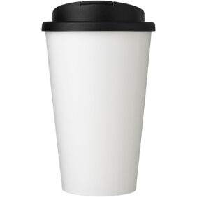 Brite-Americano® 350 ml tumbler with spill-proof lid – White front view
