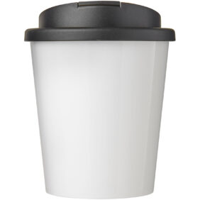 Brite-Americano® Espresso 250 ml tumbler with spill-proof lid – White front view