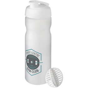 Baseline Plus 650 ml shaker bottle – White with logo