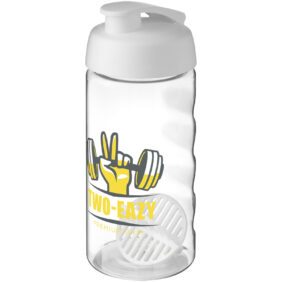H2O Active® Bop 500 ml shaker bottle – White with logo