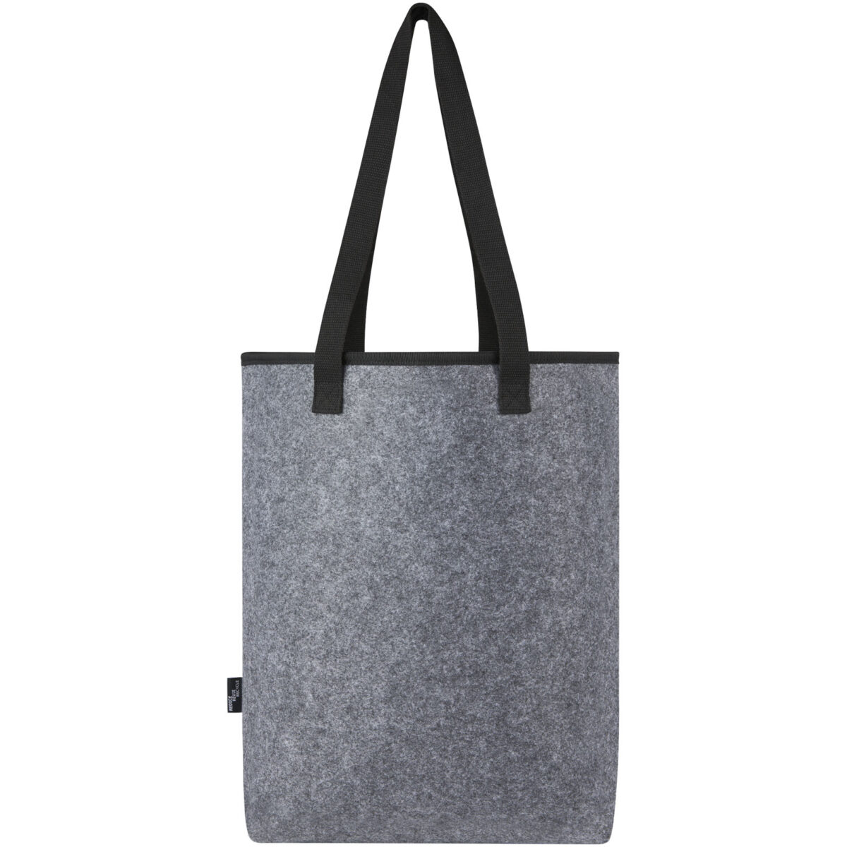 Felta GRS recycled felt cooler tote bag 12L – Medium grey back view